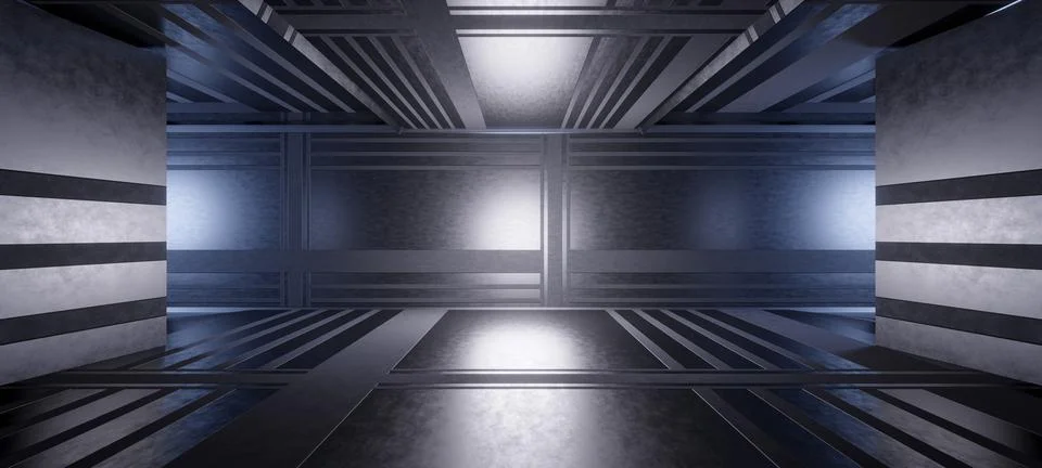 Experimental Metallic Cement Digital Technology Background Reflective Club wi Stock Illustration