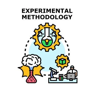 Experimental methodology process science research development 스톡 일러스트