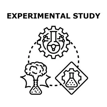 Experimental study concept for science research and innovation Stock Illustration
