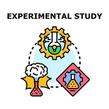 Experimental study concept for science research and innovation Stock Illustration