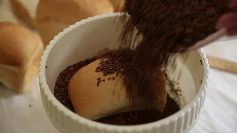 Experiments with bread Stock Footage 84324241