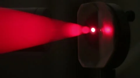 Experiments with a laser system in the laboratory 7 Stock Footage