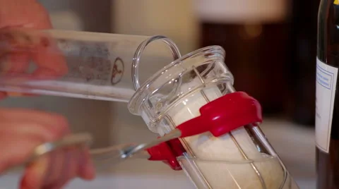 Experiments with tubes in bio lab Stock Footage 63605718