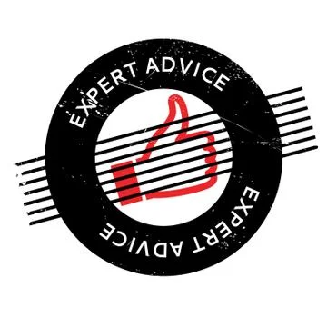 Expert Advice rubber stamp Stock Illustration