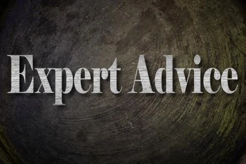 Expert advice text on background Stock Illustration