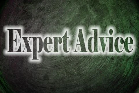 Expert advice text on background Stock Illustration