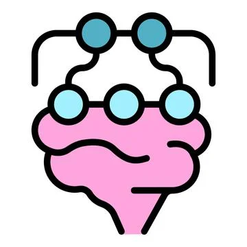 Expert brain icon vector flat Stock Illustration