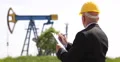 Expert Engineer Manager Planning Oil Pump Production Examining Extracting Report 4k or 4k+ Resolution