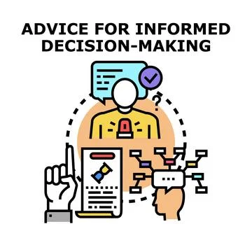 Expert giving advice for informed decision making 스톡 일러스트
