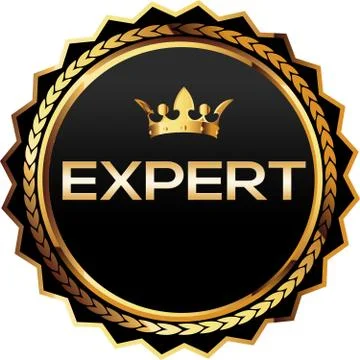 Expert Gold badges Stock Illustration