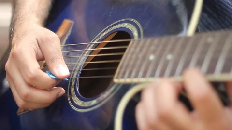 Expert Guitar Player Stock Footage 86613085