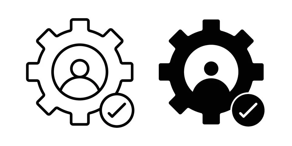 Expert icon set, collection of vector icons Stock Illustration