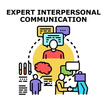 Expert interpersonal communication skill building vector concept Stock Illustration