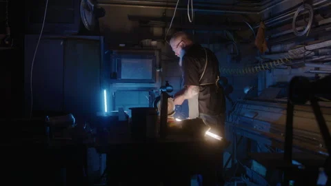 Expert Mechanic Using Tools In Auto Shop Stock Footage 270393217