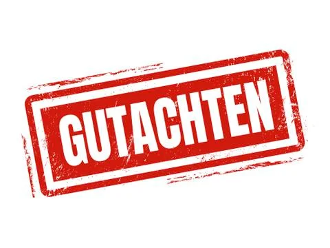Expert opinion in german text Stock Illustration