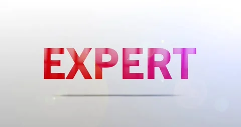 Expert. Particle Logo. Text Animation Stock Footage 135207080