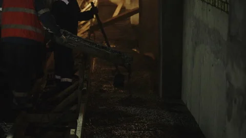 Expert professionals construct tunnels for metro latest route Stock Footage 296714061