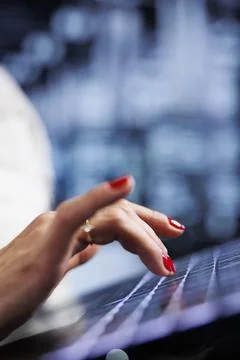 Expert secures server machines Stock-Fotos