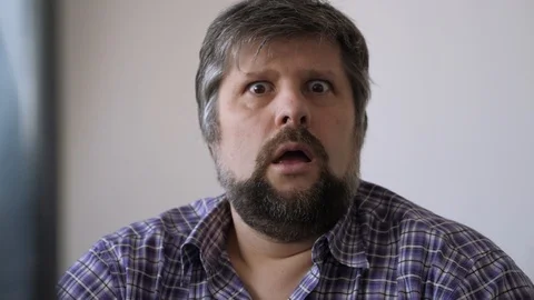 Expert speaking with fun background. Emotional professor. Teacher talking making Stock Footage 103411546
