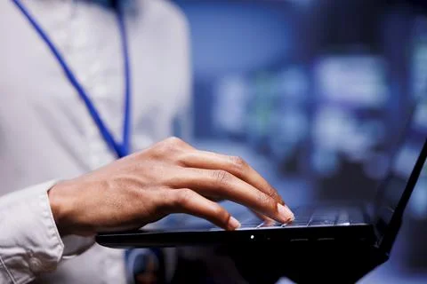 Expert in supercomputers facility Foto stock