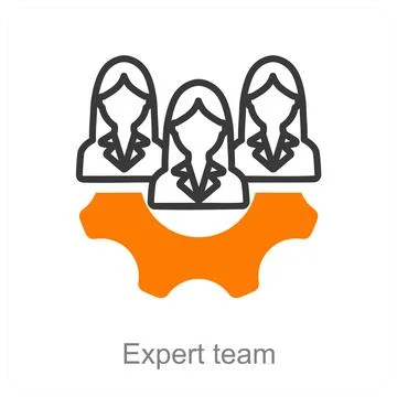 Expert team Stock Illustration