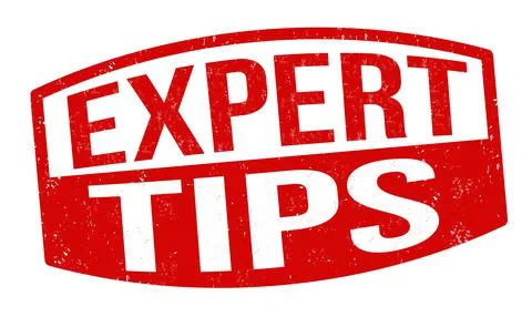 Expert tips sign or stamp Stock Illustration