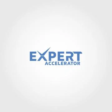 Expert vector logo design template idea Stock Illustration