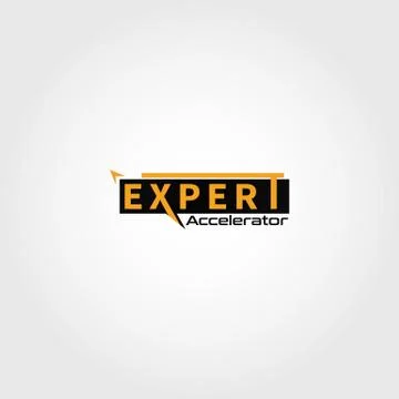 Expert vector logo design template Illustrazione stock