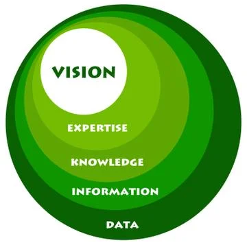 Expertise and vision Illustrazione stock