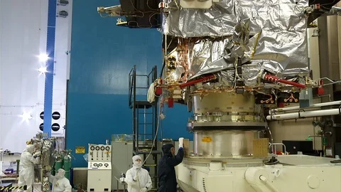 Expertise conduct pre-launch operations on MAVEN at Kennedy Space Center - 2012 Stock Footage 112270790