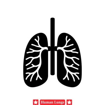 Expertly Crafted Human Lung Vector Designs for Medical Journal Covers and A.. Stock Illustration