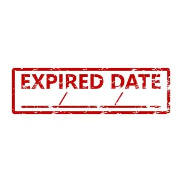 Expired date rubber stamp. Vector illustration Stock Illustration