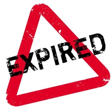 Expired rubber stamp Stock Illustration