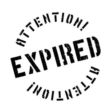 Expired rubber stamp 스톡 일러스트