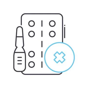 Expiry data info line icon, outline symbol, vector illustration, concept sign Illustrazione stock