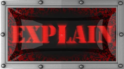 Explain on led 動画素材 8714442