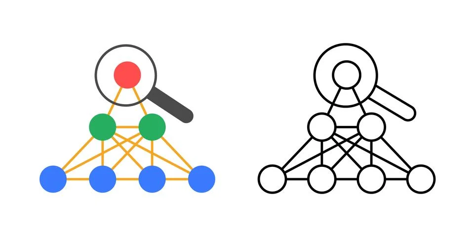 Explainable layers Stock Illustration