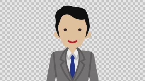 Explaining Businessman -Alpha channel Stock Footage 59686863