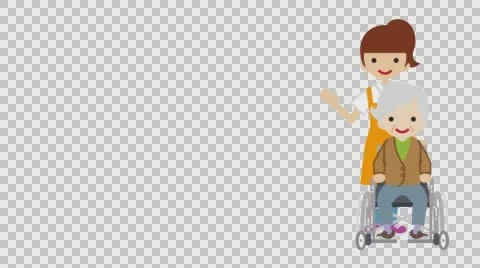 Explaining Caregiver- Loop-ready File -Alpha channel Stock Footage 60608568