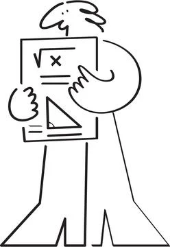Explaining Complex Mathematical Formulas Stock Illustration