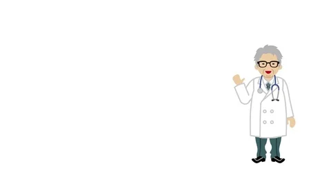 Explaining Elderly Male Doctor Stock Footage 73795139