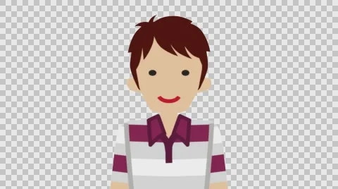 Explaining Male Student - Alpha channel Stock Footage 59687308