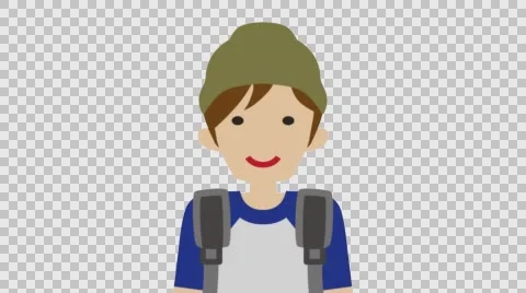 Explaining Male Student - cap - Alpha channel Stock Footage 59687414