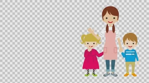 Explaining Nanny- Loop-ready File -Alpha channel Stock Footage 60608589