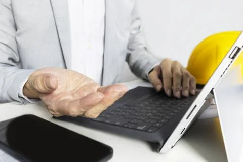 Explaining problems and management in business, showing sincerity in commun.. Stock Illustration