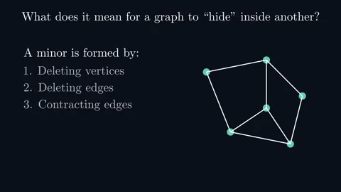 Explaining the Robertson-Seymour Theorem Stock Footage 341461920