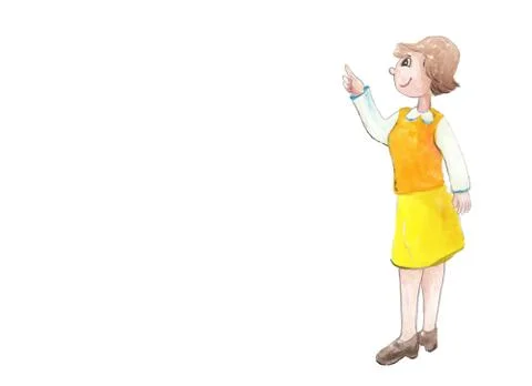 Explaining teacher イラスト素材