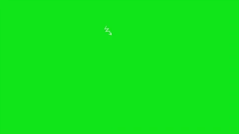 Explanation arrow looping animation on green background Stock Footage 340084350