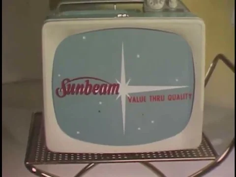 .An explanation of Sunbeam's innovative steam and dry irons in the 1960s. Stock Footage