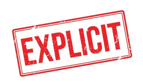 Explicit red rubber stamp on white Stock Illustration